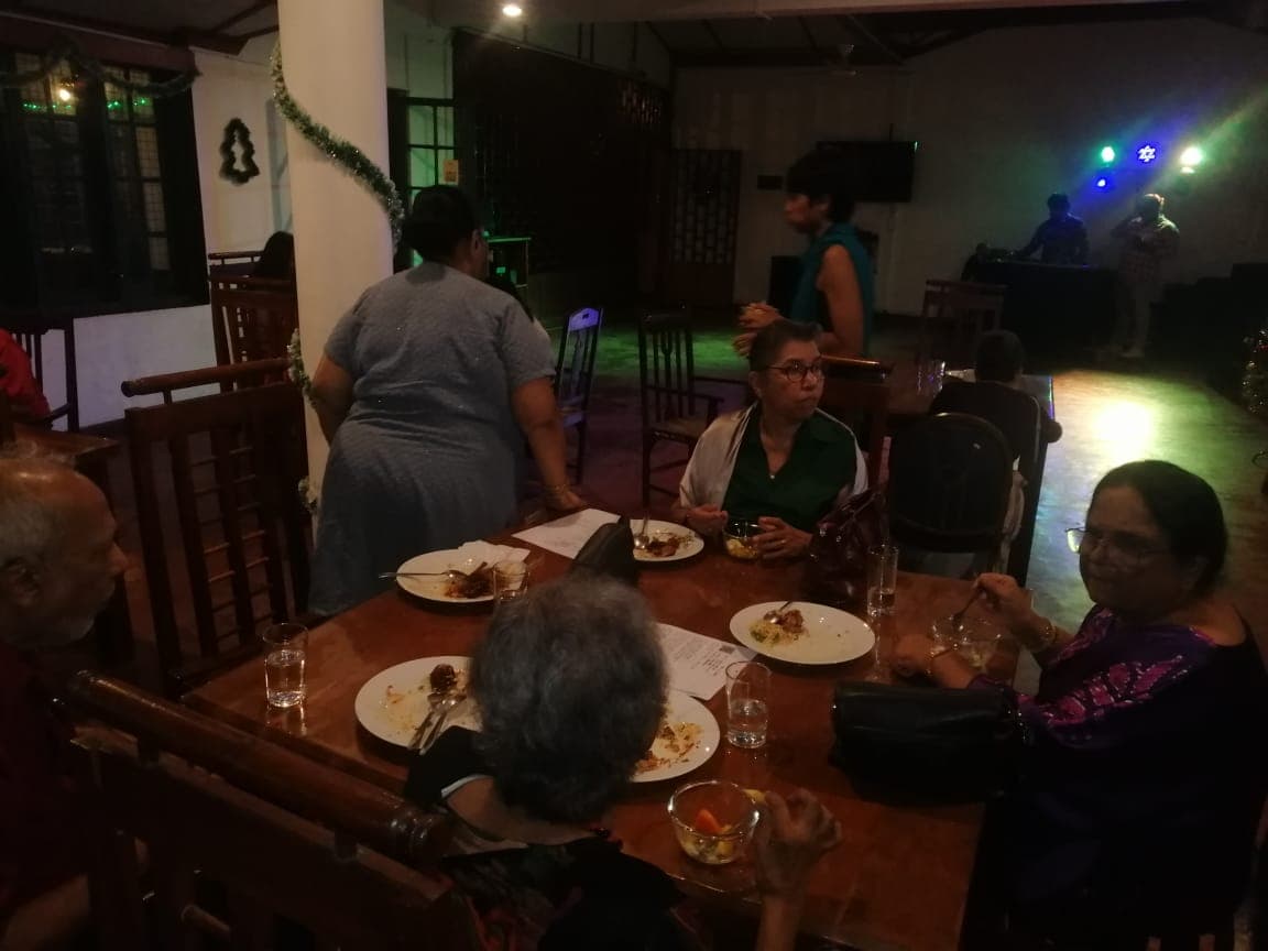 Birthday party buffet with desserts